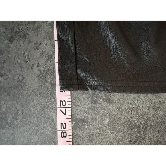 Spanx Pants Womens Small Black Faux Leather Leggings Coated Stretch Skinny Fit - Picture 11 of 13
